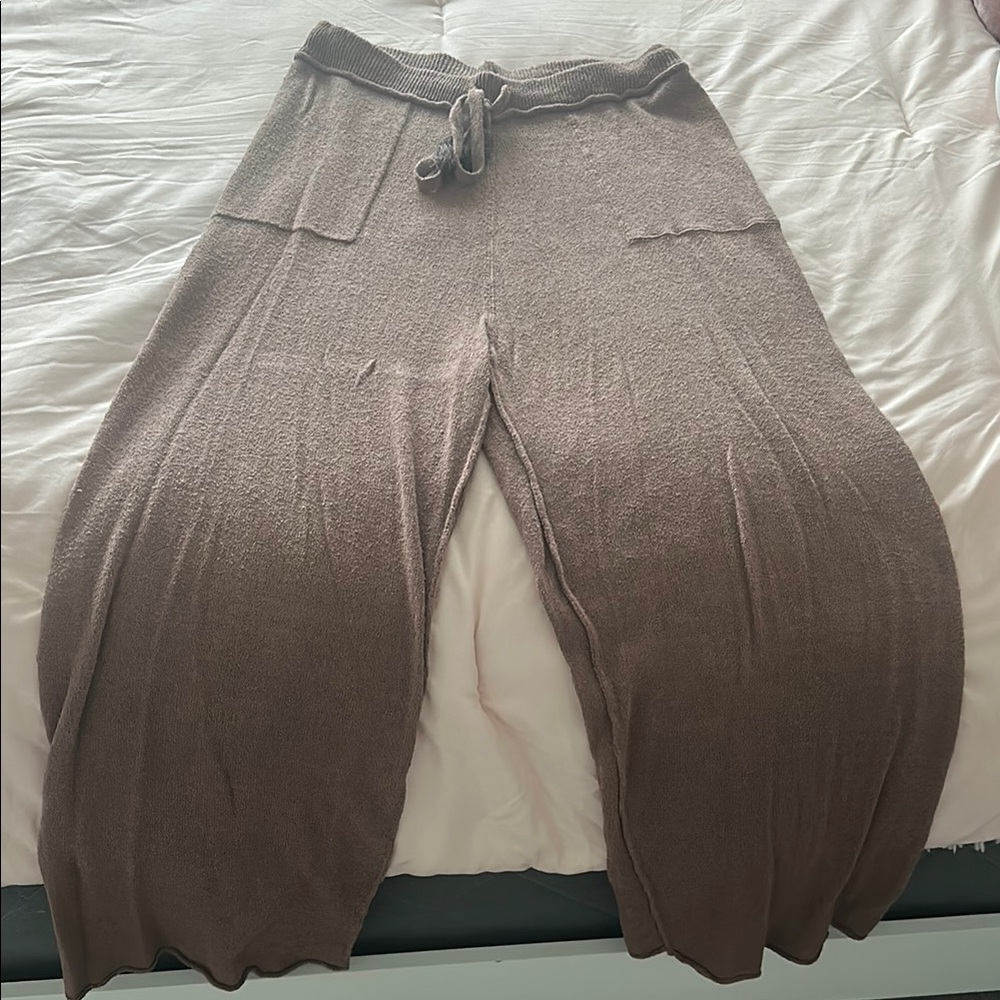 Cozy Brown Knit Pants